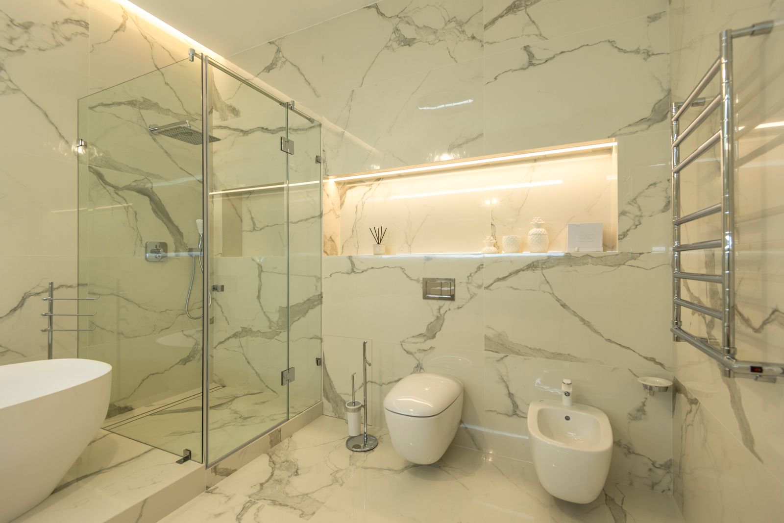 Anahtar teslim modern banyo dekorasyonu